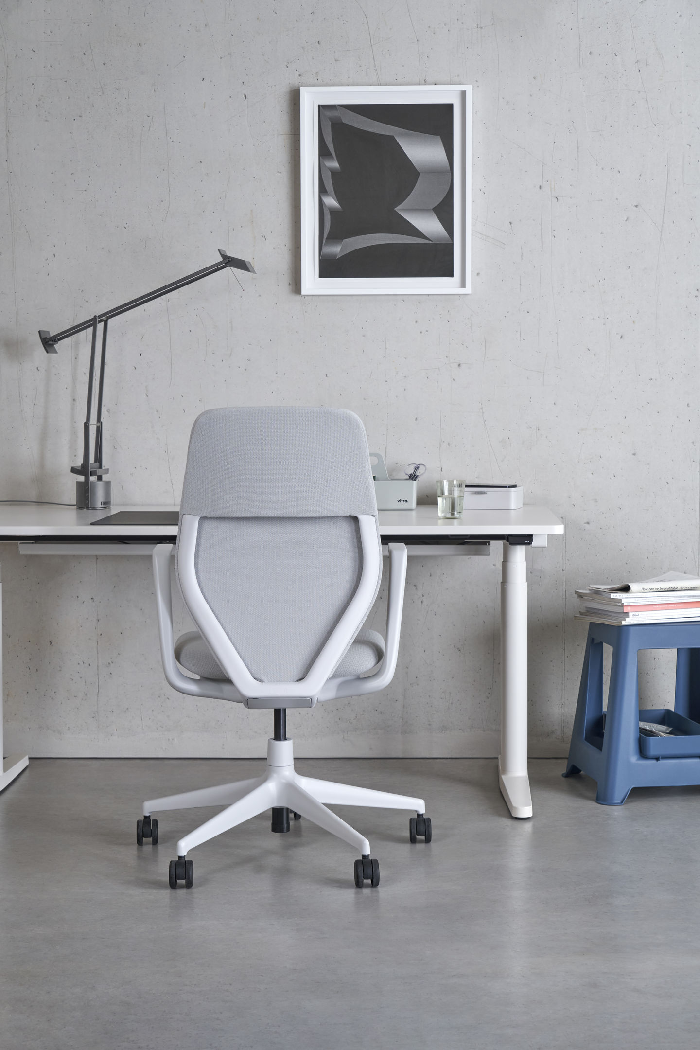 Tyde 2 Standing/Sitting Table Home Desk Vitra desk