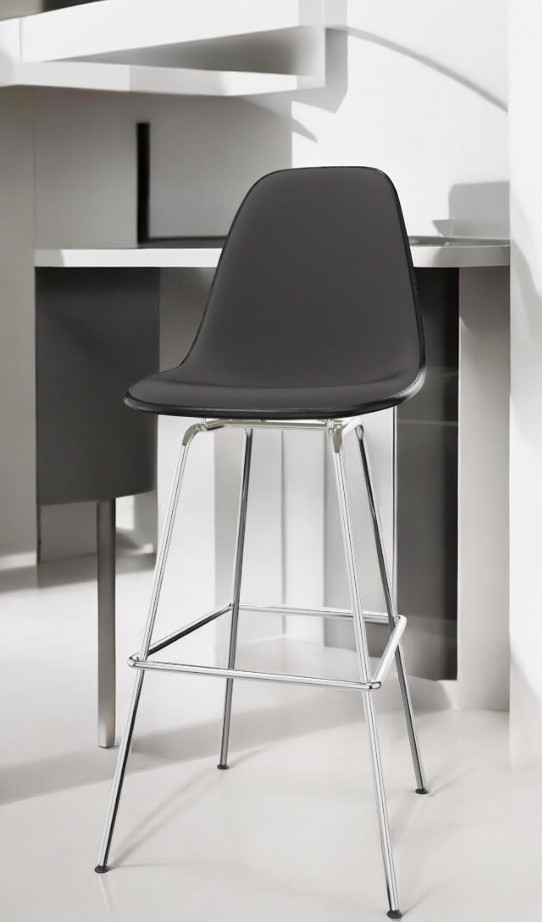 Eames Plastic Bar Stool Bar Stool High Fully upholstered Vitra 