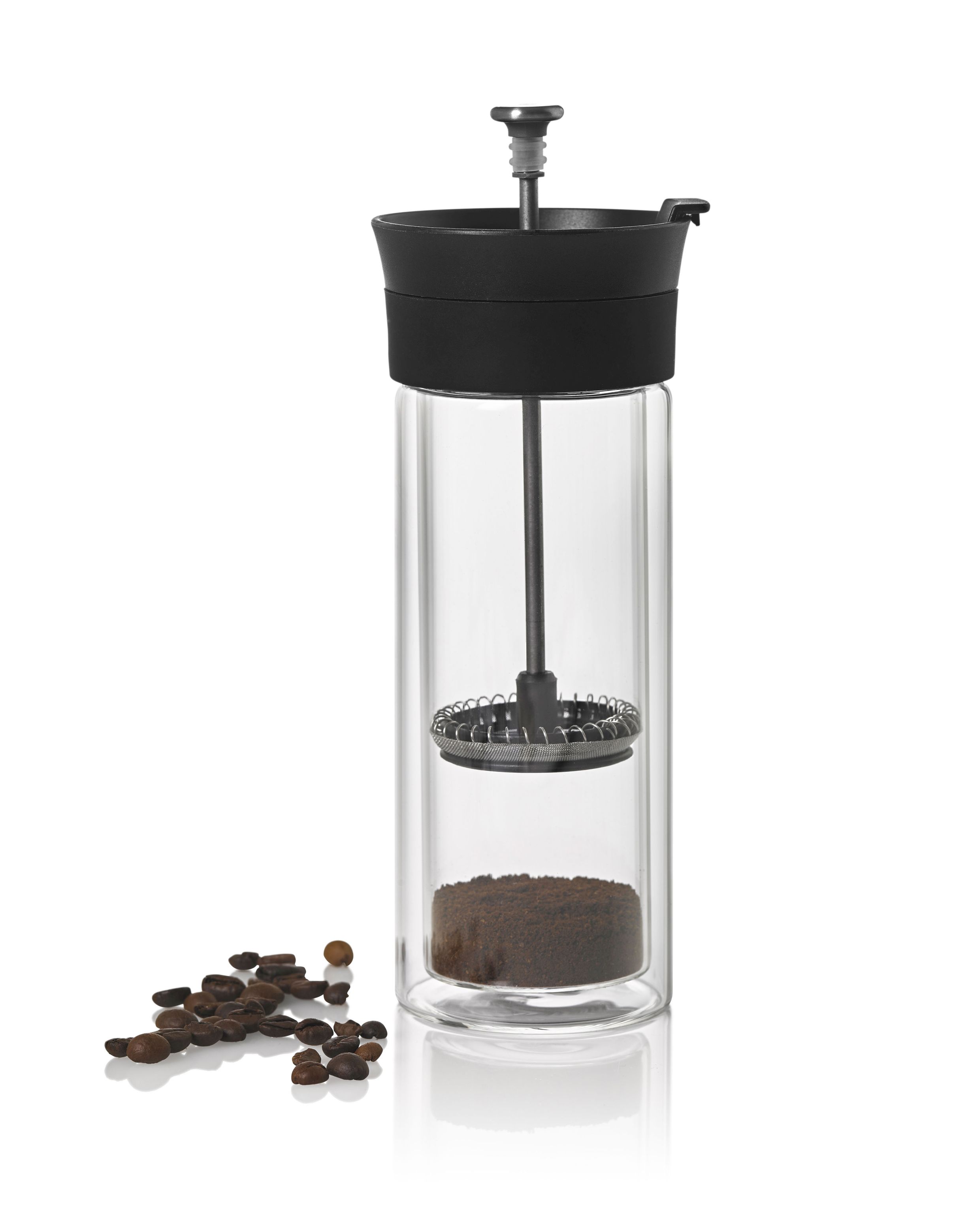 Double-Walled French Press Coffee Mug Thermo Glass AdHoc SINGLE