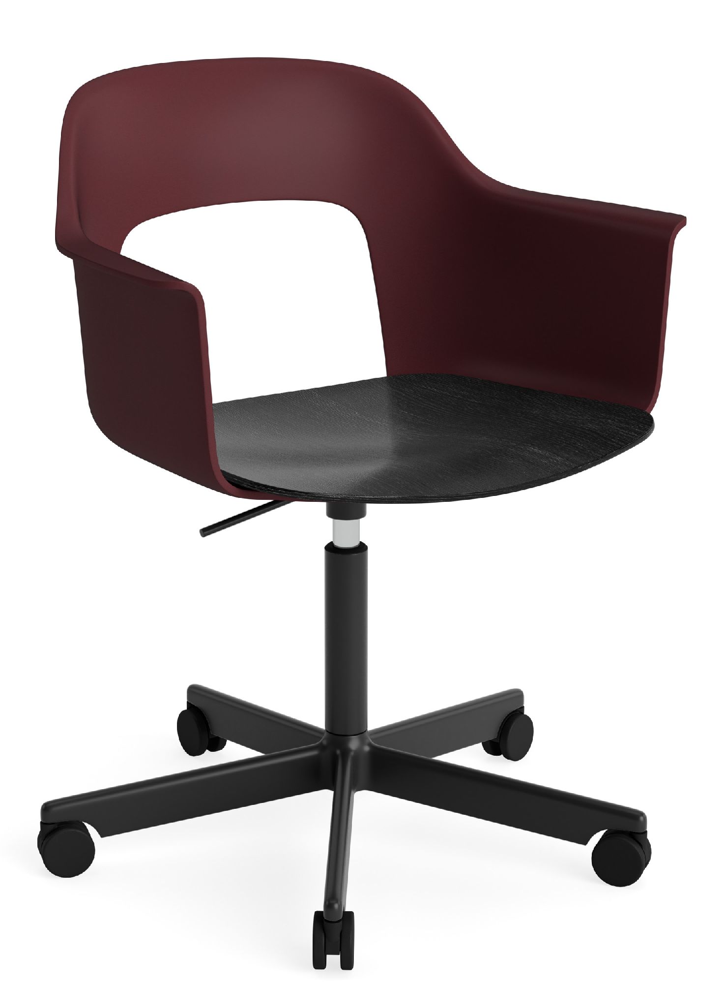 Layout Armchair 242 Armchair 4-star base gas lift with swivel function Hay