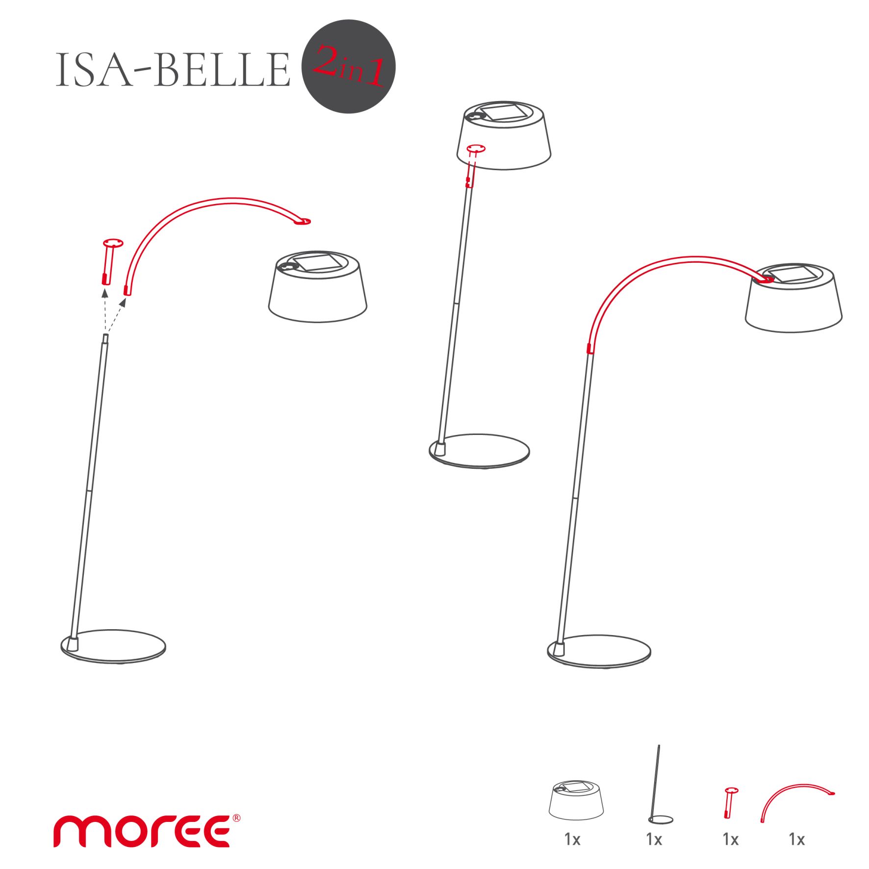 ISA-BELLE Solar Floor & Arch Light - 2 in 1 Moree