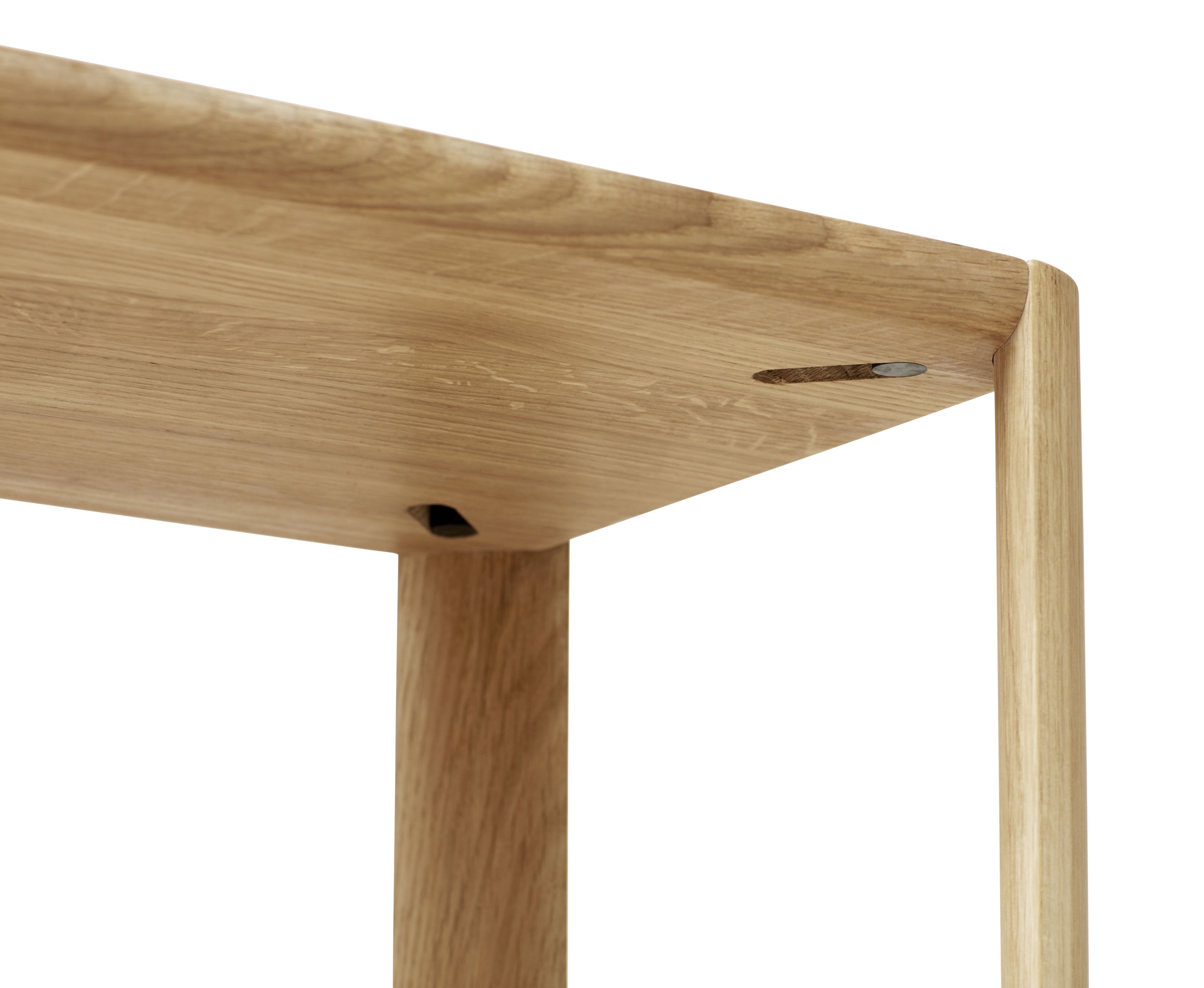 Leaf shelf 1x2 oak white oiled Form & Refine