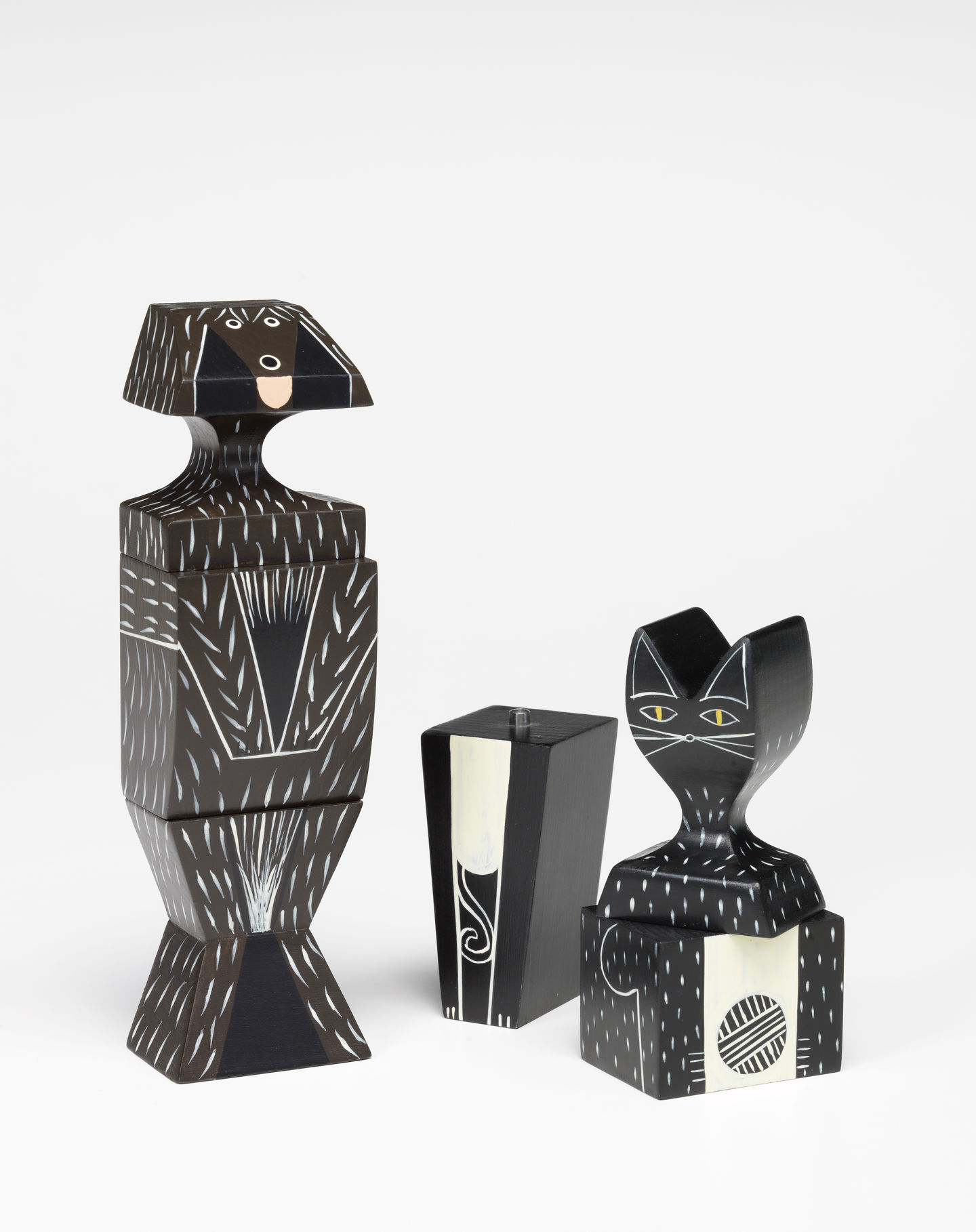 Wooden Dolls Cat / Dog Wooden Figure Vitra
