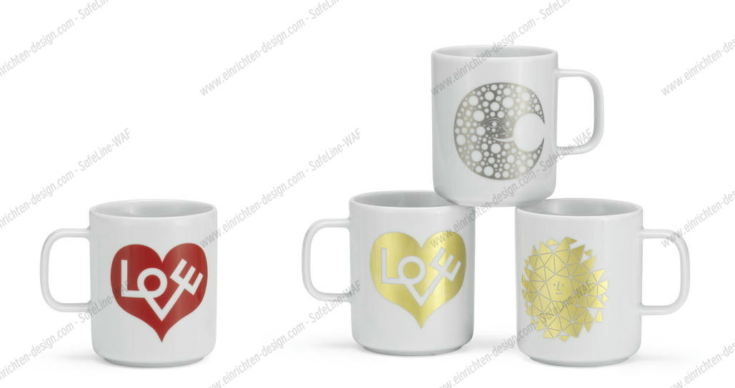 Coffee Mugs NEW Love Heart red cup Vitra SINGLE PIECES