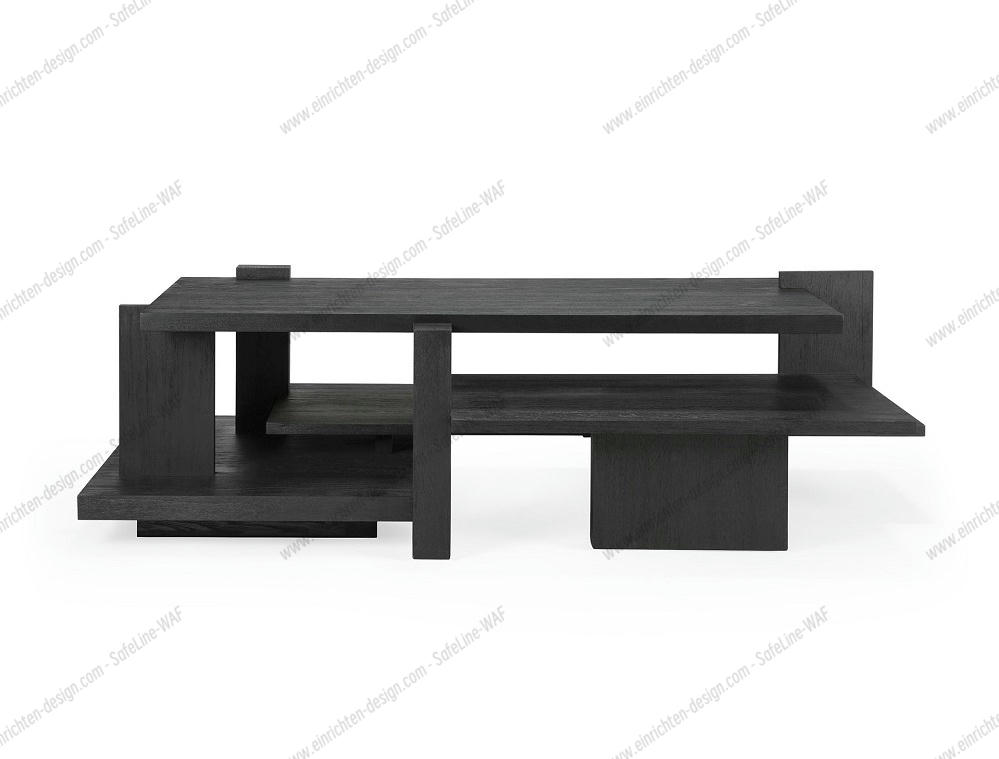 Teak Abstract Coffee table Black Ethnicraft