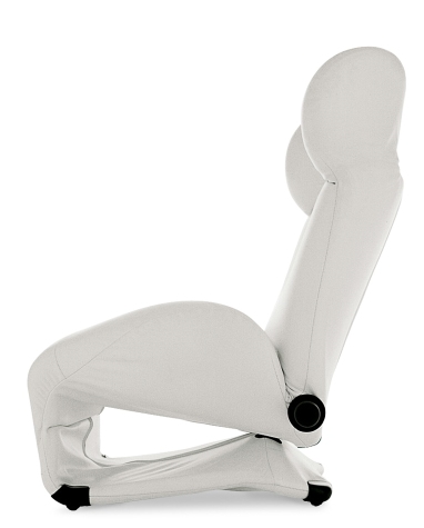 A - Cover for headrest left Wink Cassina Popeline red