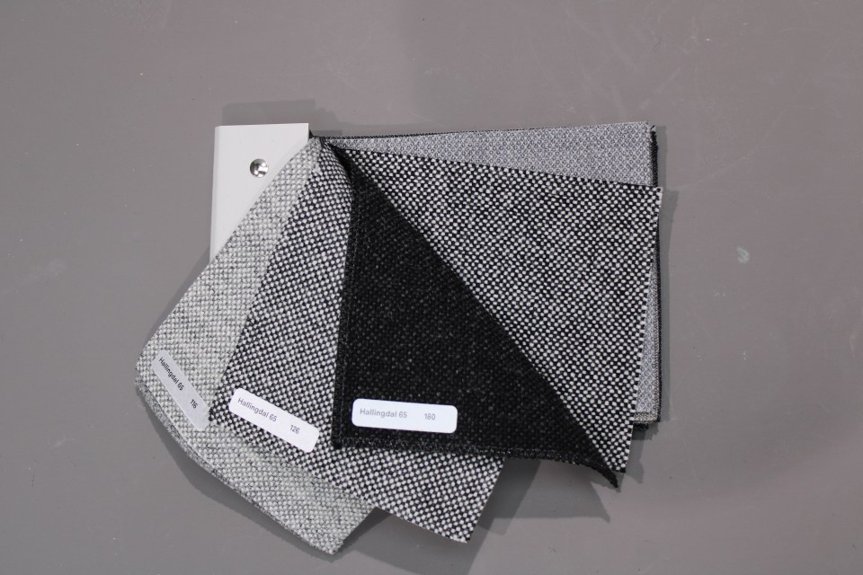 Fabric Sample Grey Shades Hay
