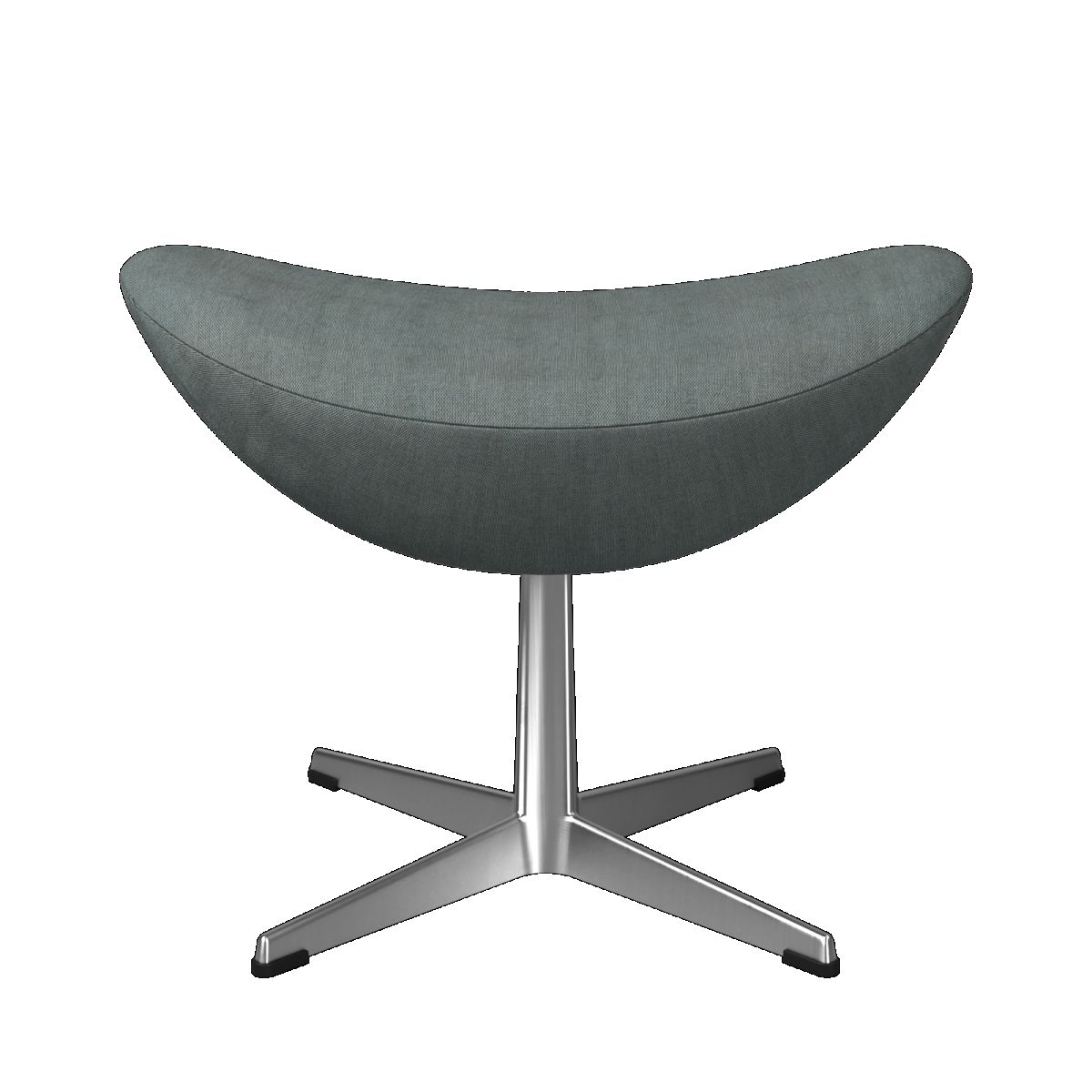 Egg Chair with Stool Re-wool Textile Fabric Light aquamarine/Nature Fritz Hansen 