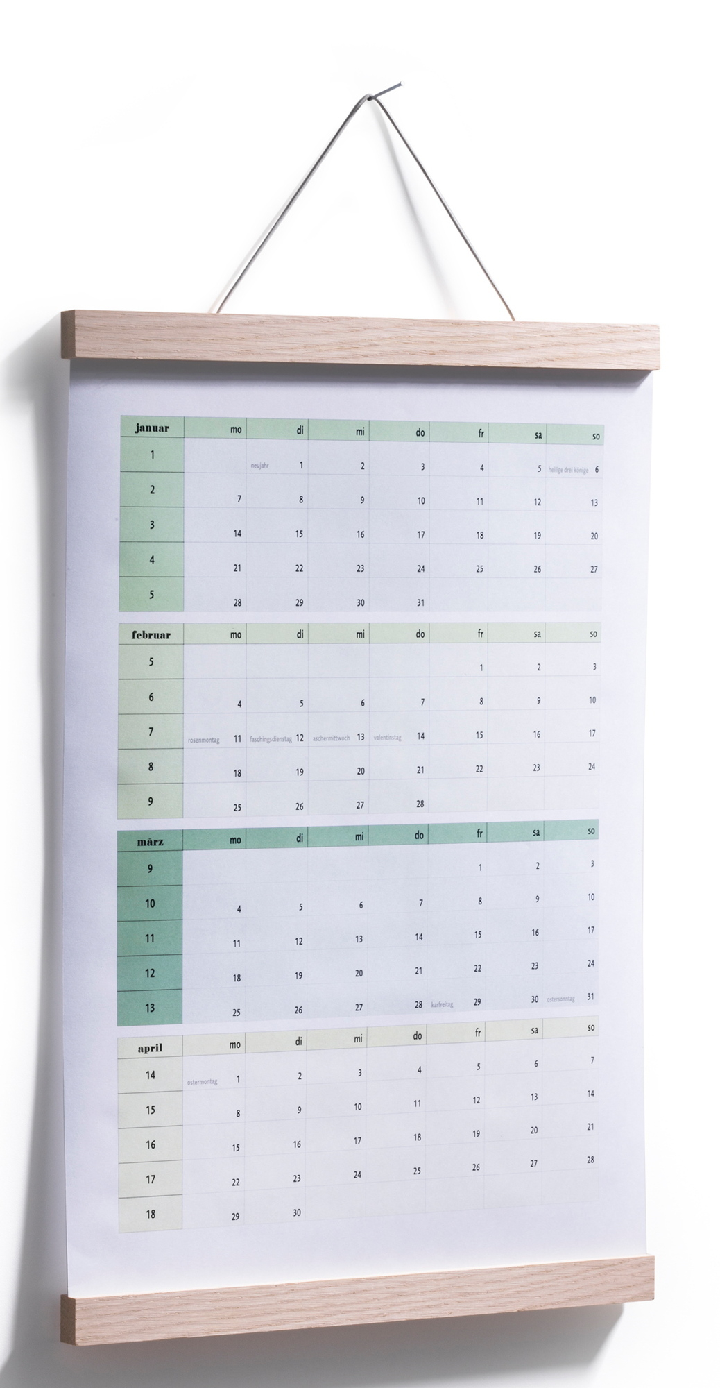 Poster bar / Picture bar Side by Side A3 Oak SINGLE PIECES