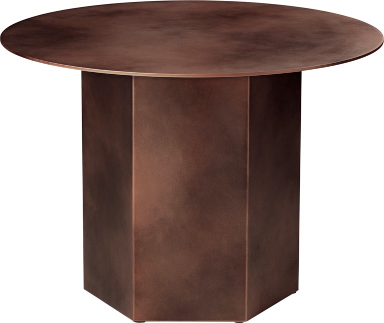 Epic Coffee Table  60 Earthy Red Steel Gubi