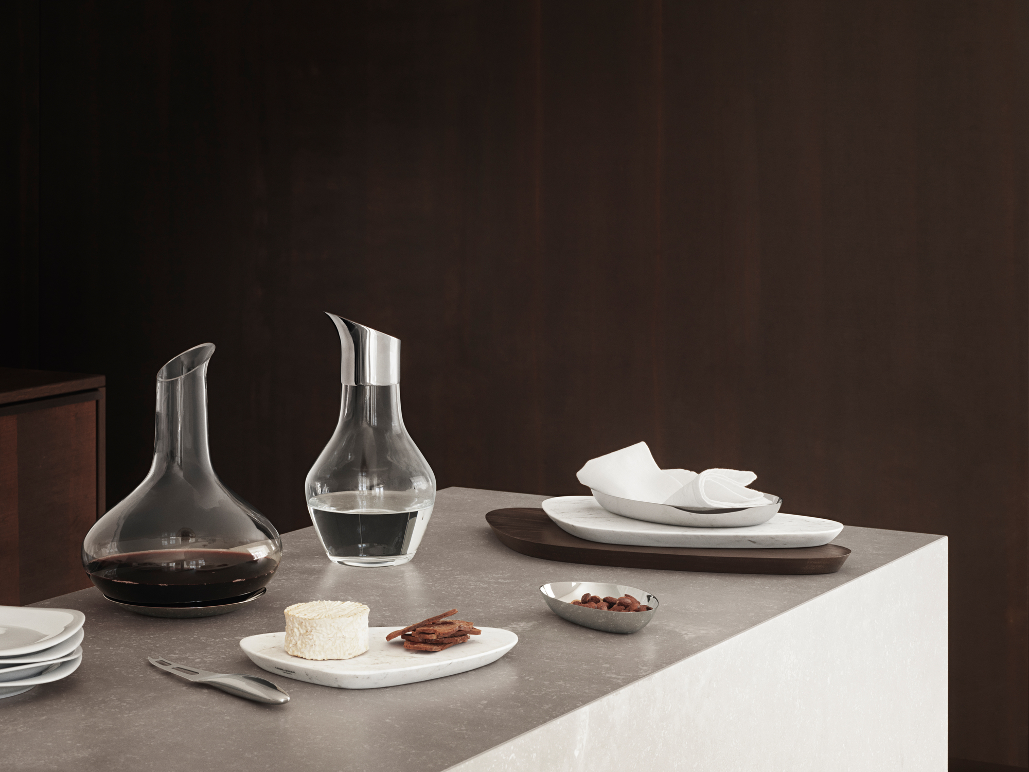 Sky Wine Carafe Wine Carafe with Coaster Georg Jensen SINGLE PIECES