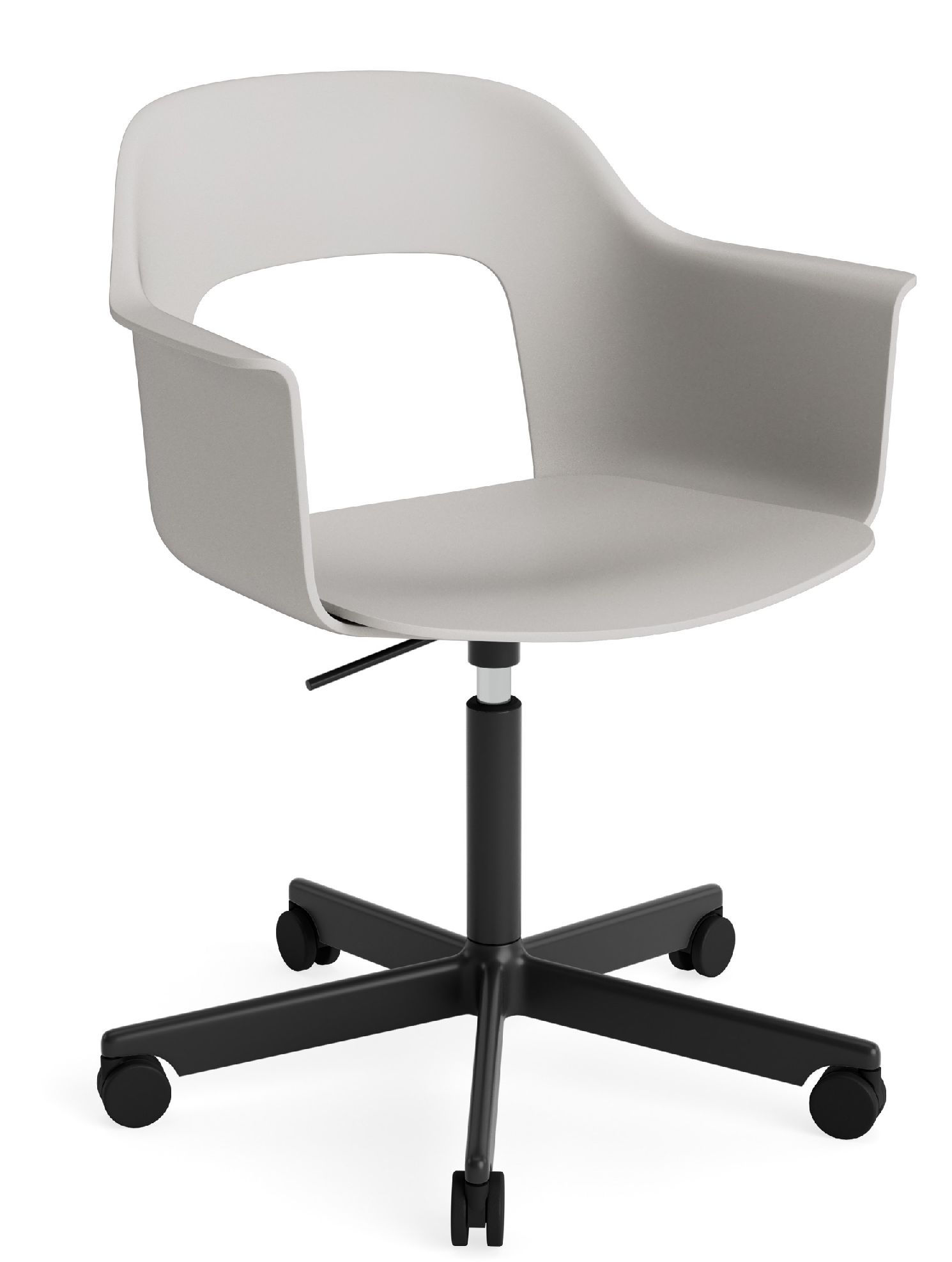 Layout Armchair 241 Armchair 5-star base swivel mechanism with gas spring Hay 