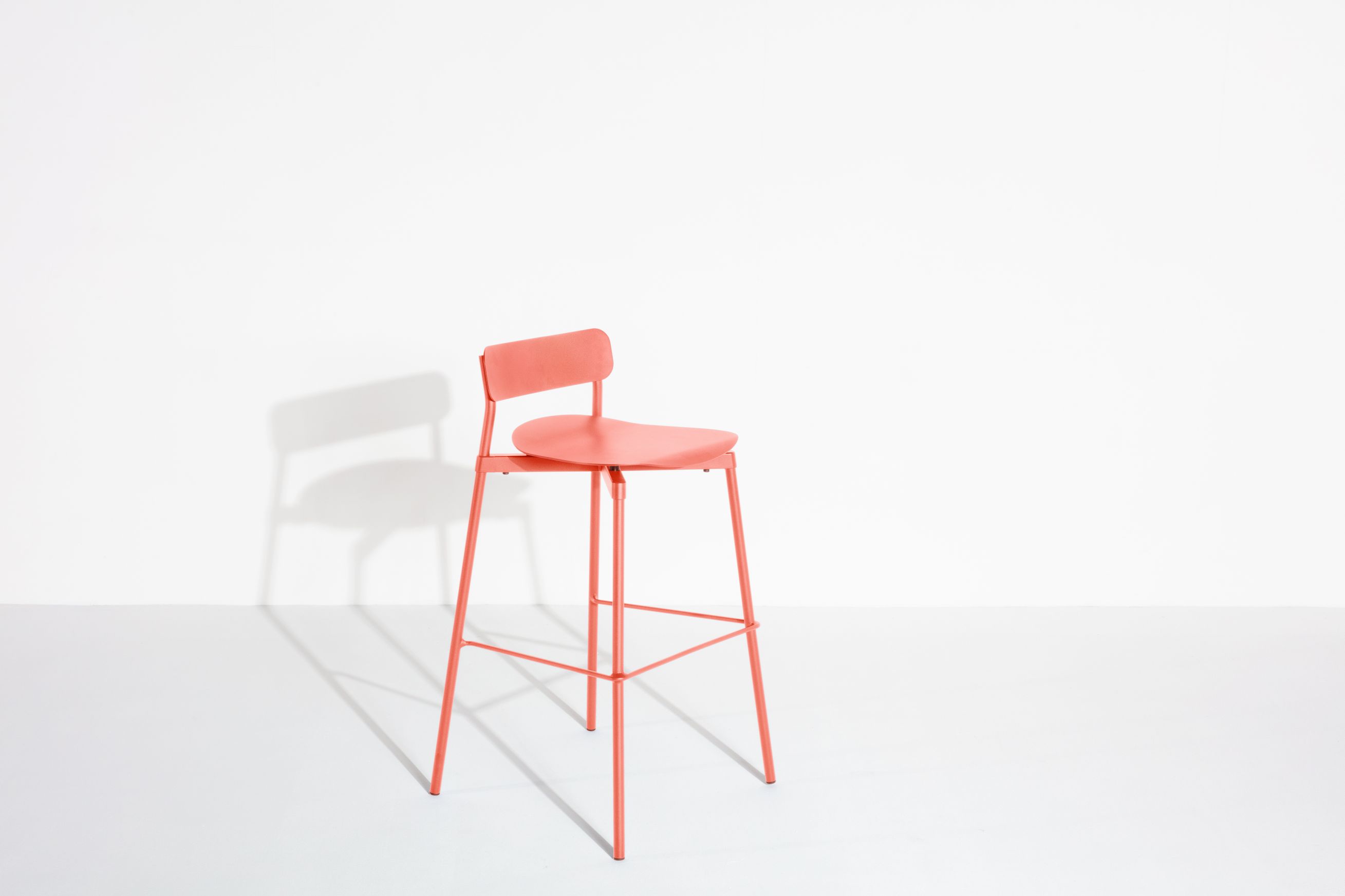 Fromme Barstool Bar Stool H 75 cm Petite Friture Coral Fromme Barstool Bar Stool H 75 cm Petite Friture Coral