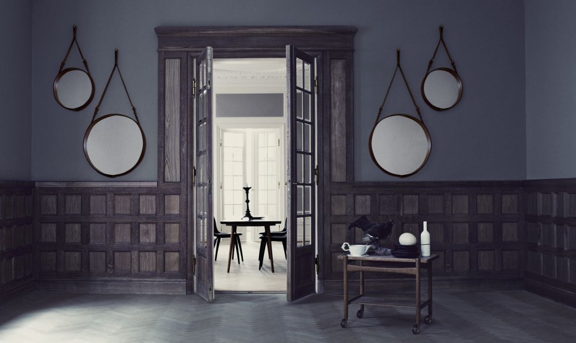 Adnet Circular Wall Mirror Gubi