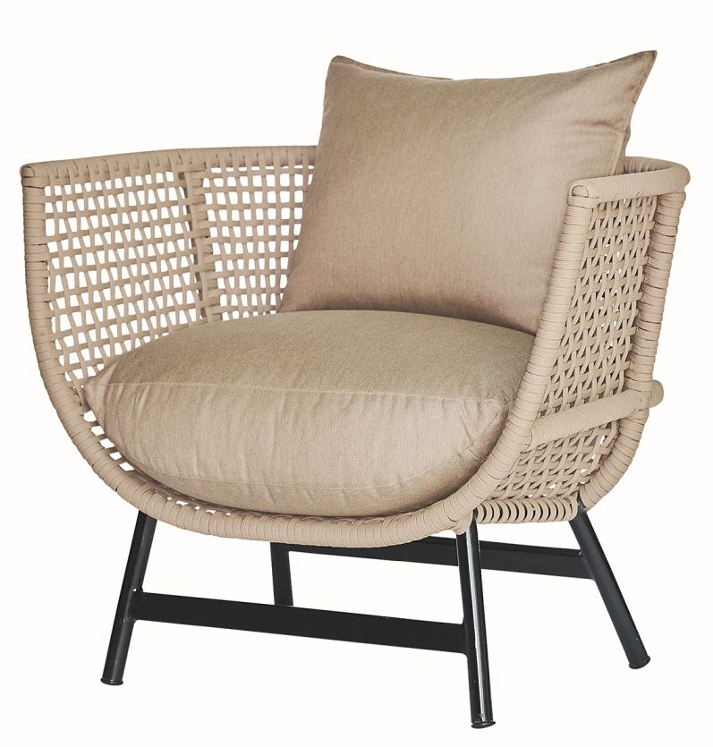 Suka Lounge Armchair Outdoor Jan Kurtz Taupe Suka Lounge Armchair Outdoor Jan Kurtz Taupe
