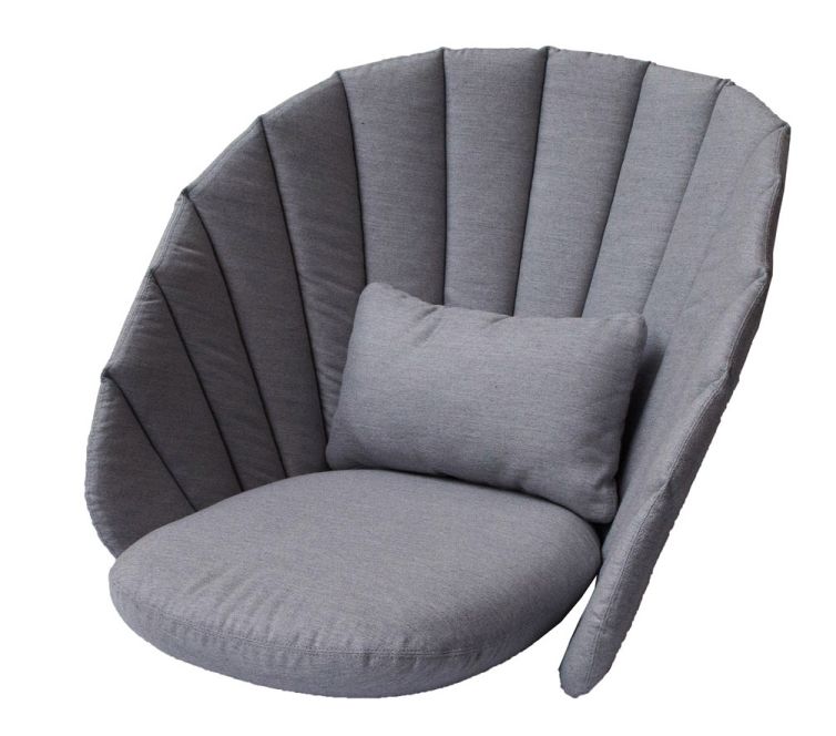 Peacock Outdoor Cushion for Lounge chair Cane-Line gray