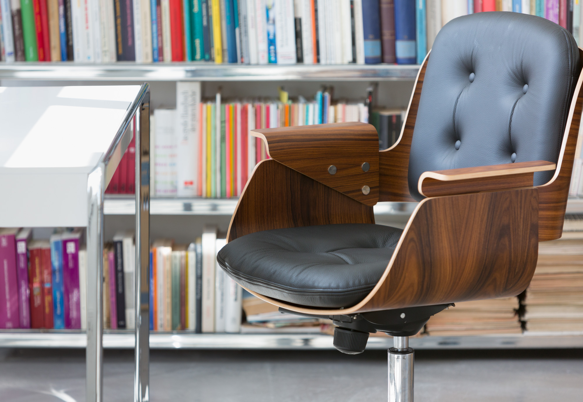 D49 Leather Desk Chair Tecta 