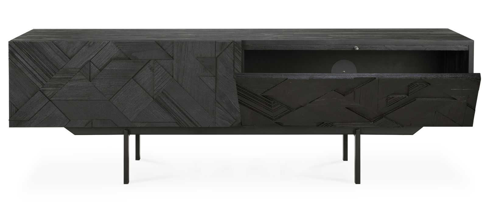 Graphic TV cupboard Teak Ethnicraft