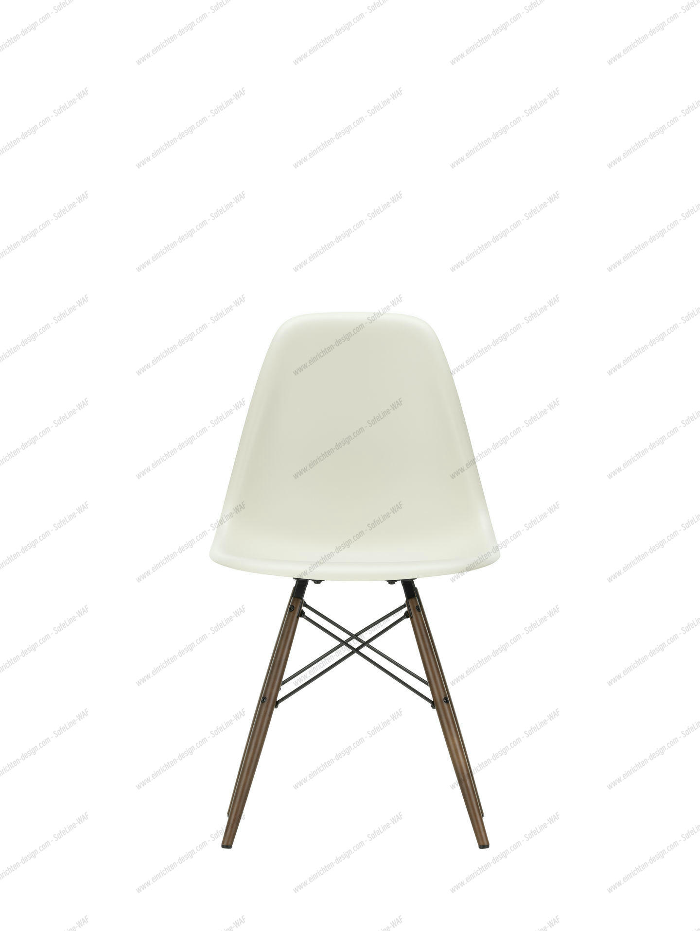 Eames Plastic Side Chair DSW Chair Vitra Maple yellowish-Deep black