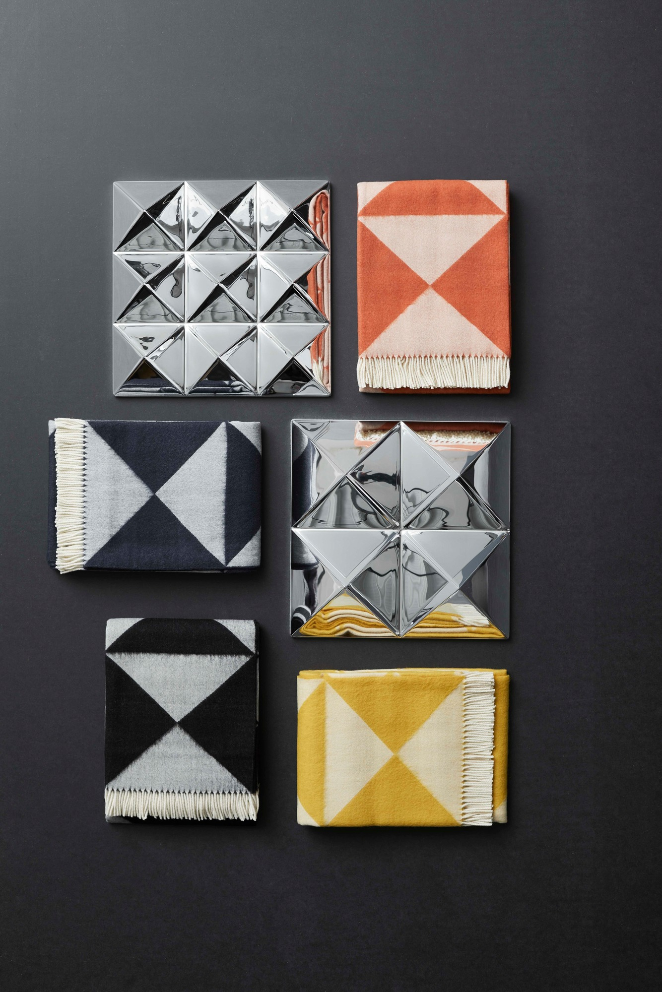 Mirror Throw throw ORANGE Verpan SINGLE PIECE