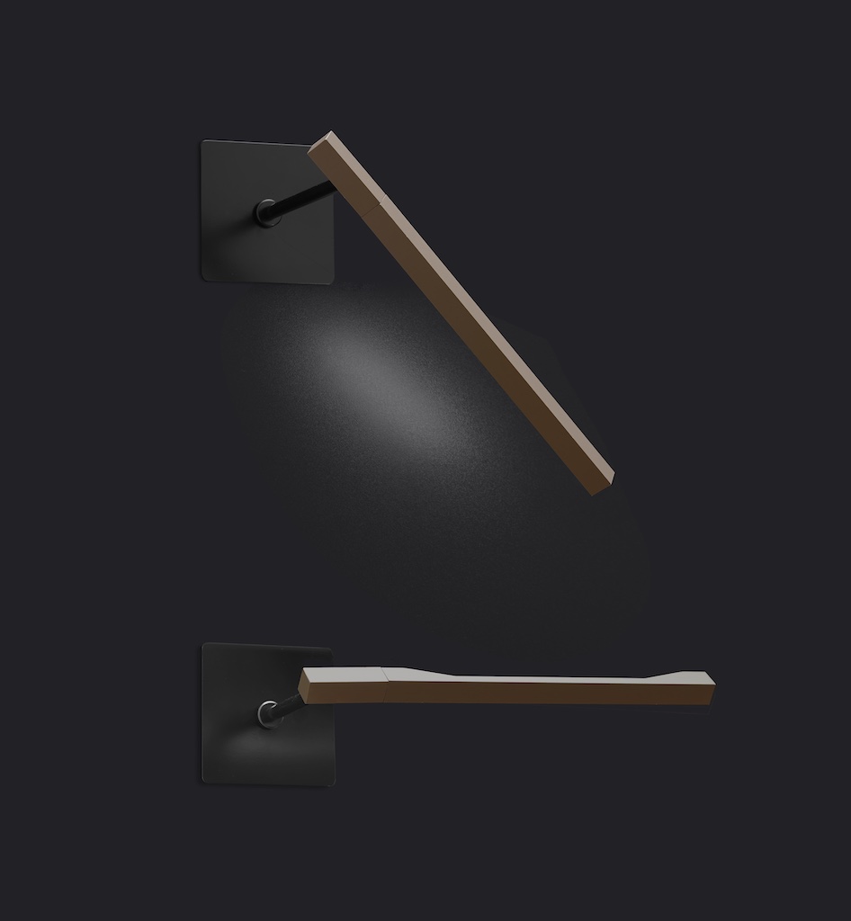 Ilo Wall- and Ceiling Lamp Bronze Satin Oluce