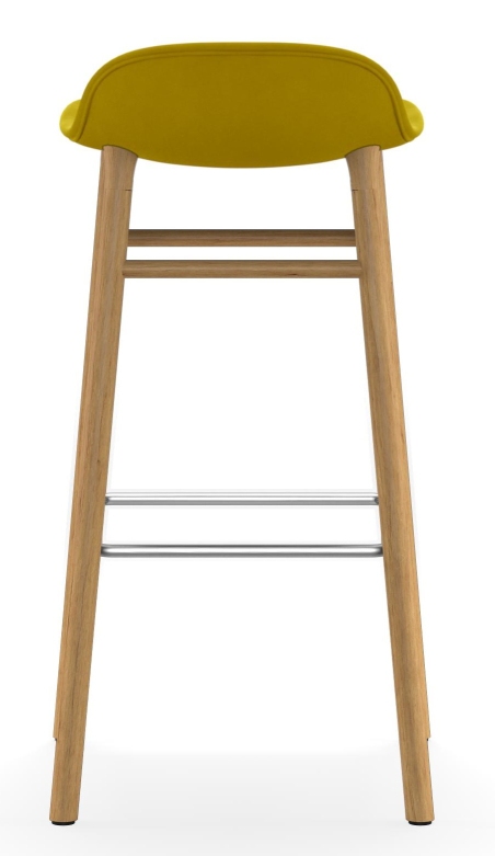 Form Barstool  H 75 cm Oak Upholstered Normann Copenhagen