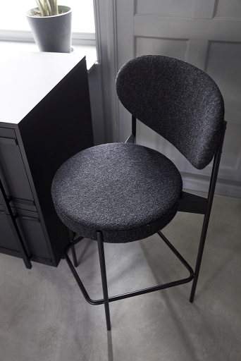 Series 430 Bar Stool Bar stool 75 cm BLACK / REMIX 123 Verpan SINGLE PIECES
