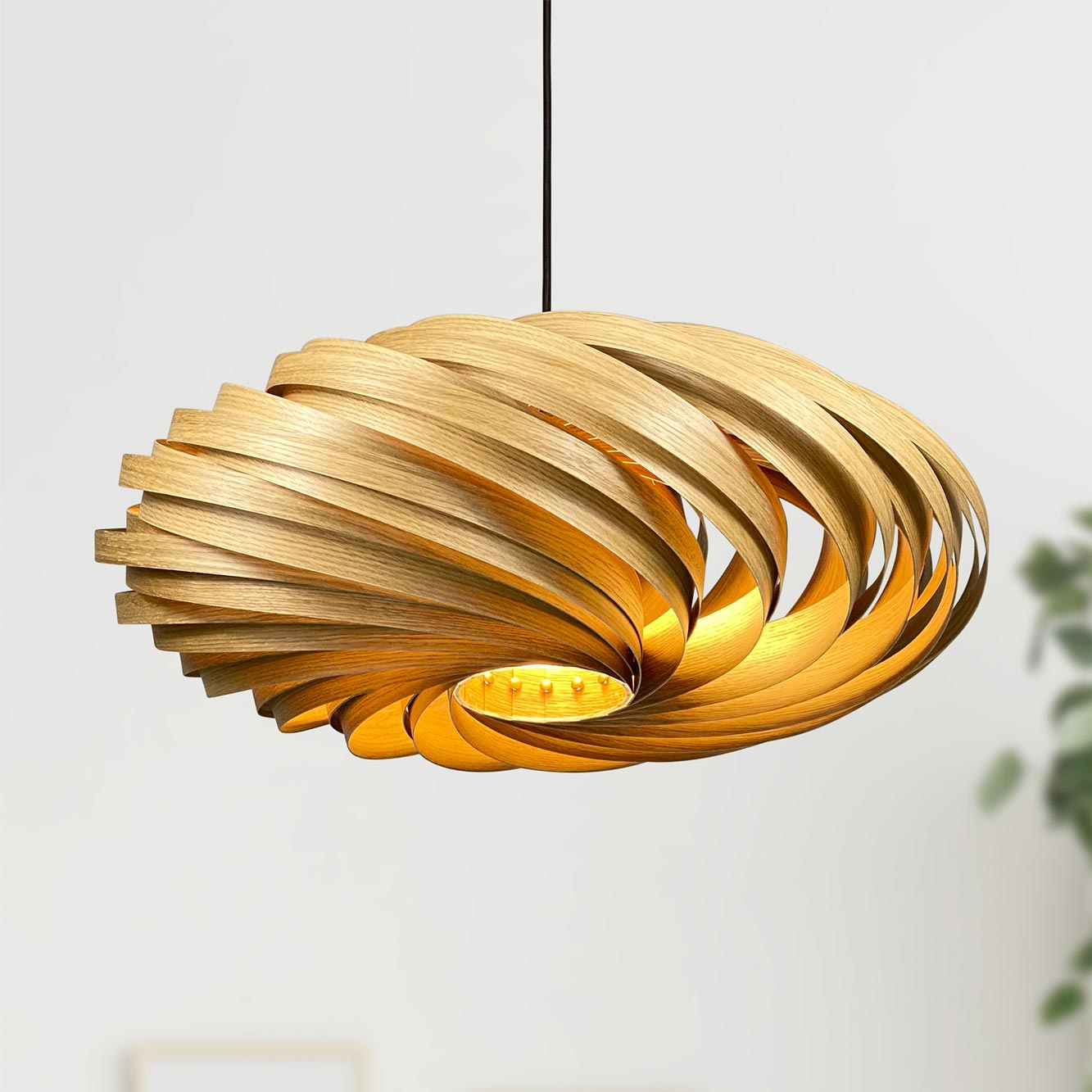 Veneria Pendant lamp Ø60 cm Oak Gofurnit