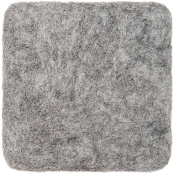 Mono Rectangular Felt Rug 160 x 230 cm myfelt Carl (mottled grey)