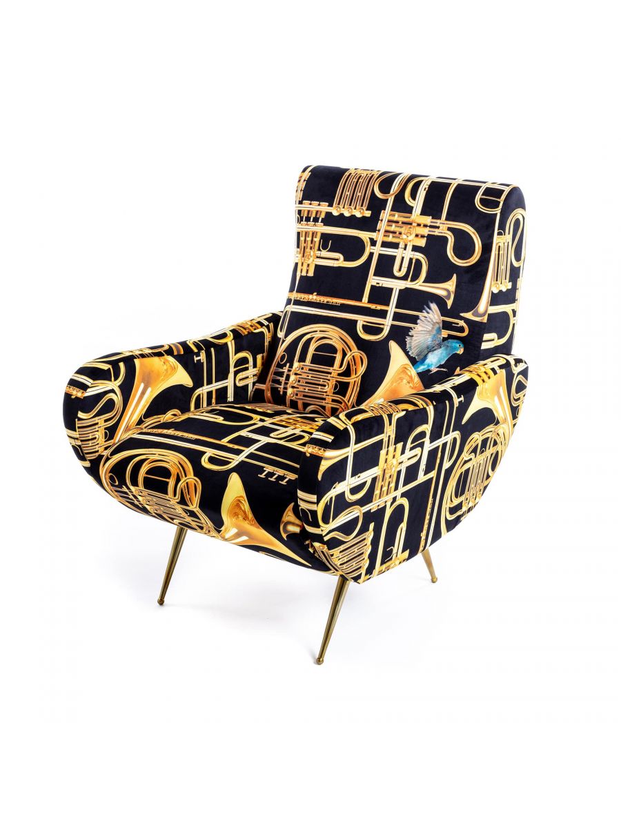 Toiletpaper armchair Trumpets Seletti