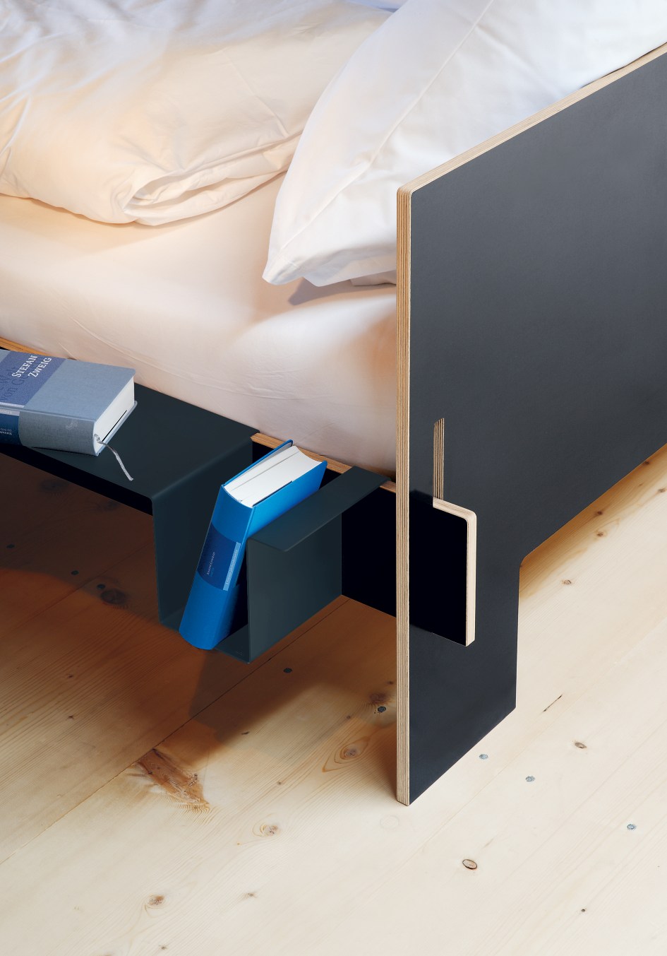 Side shelf for dormouse bed Nils Holger Moormann Anthracite matt