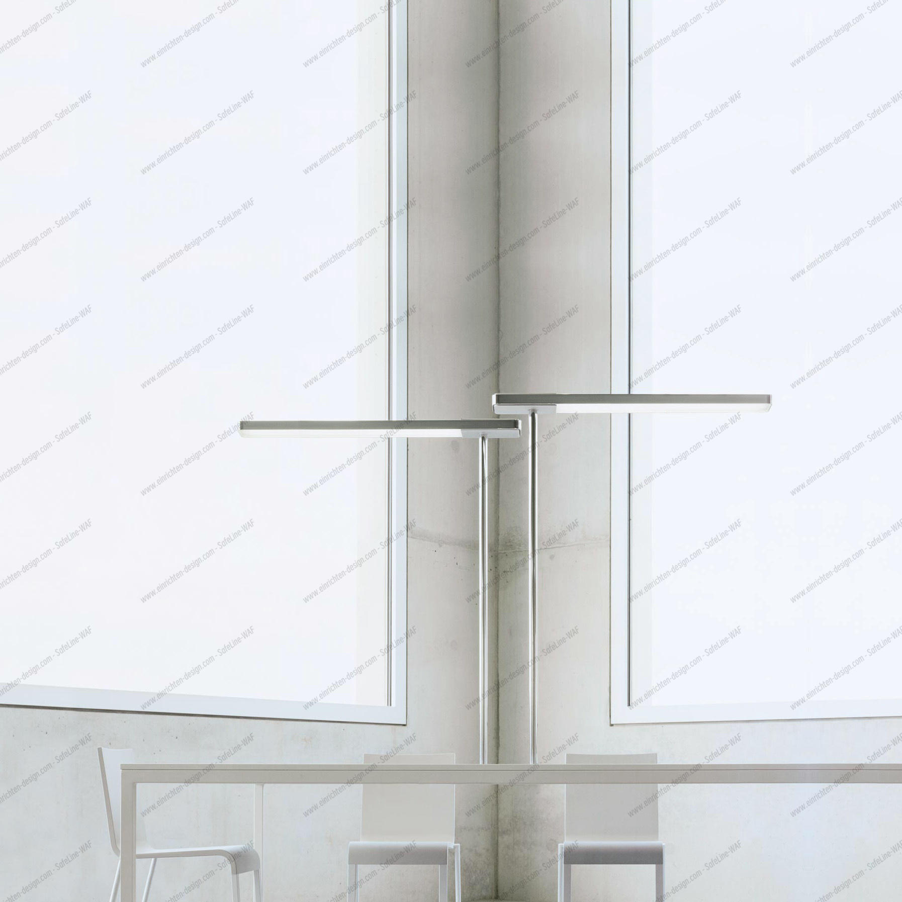 Slice² Table lamp with adapter for USM Haller table systems Serien Lighting