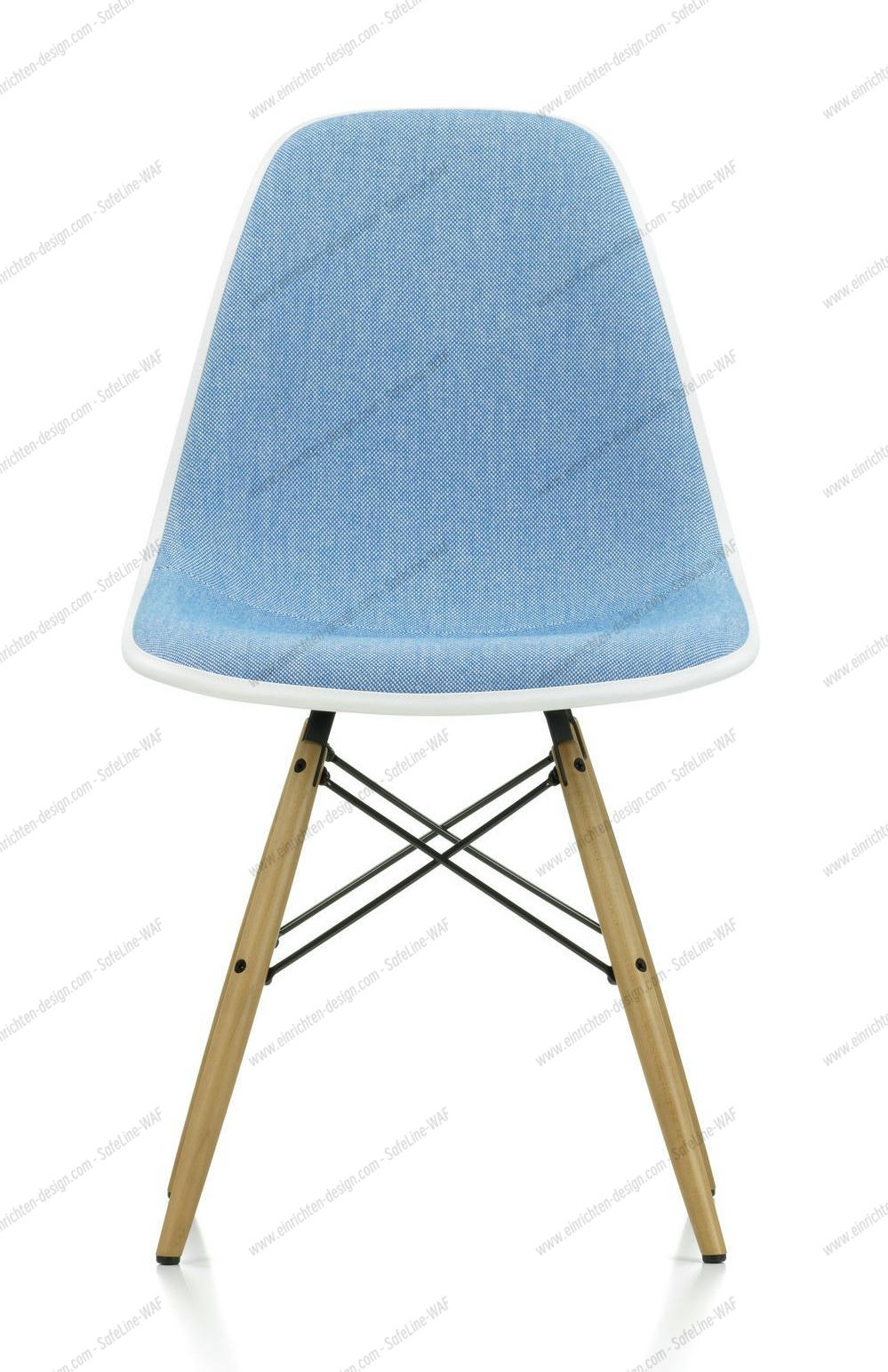 Eames Plastic Side Chair DSW Chair fully upholstered Vitra