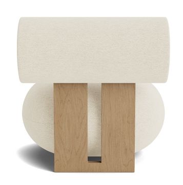 Hippo Lounge Natural Oak Barnum Bouclé 24 Norr11