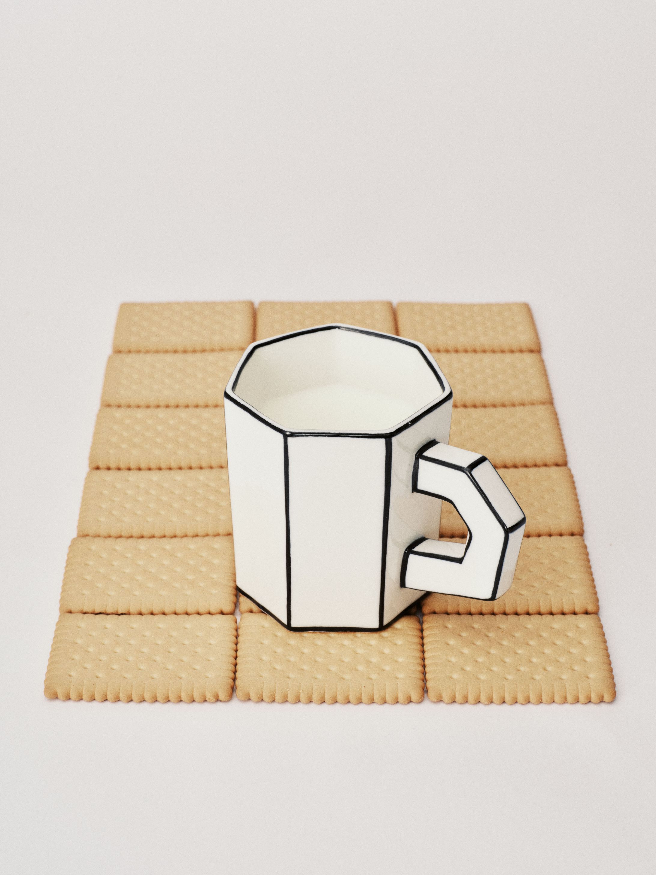 Teacup White/Black Carte Blanche Serax  