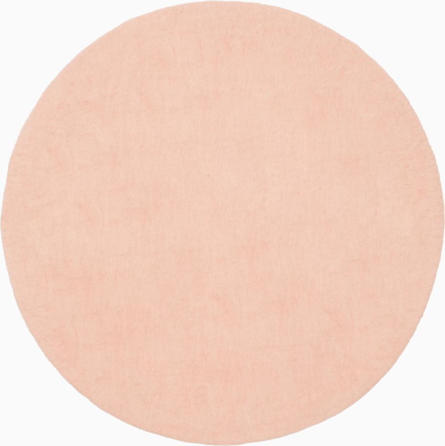 Mono Round Felt Rug Ø 160 cm myfelt Merle (Pink)