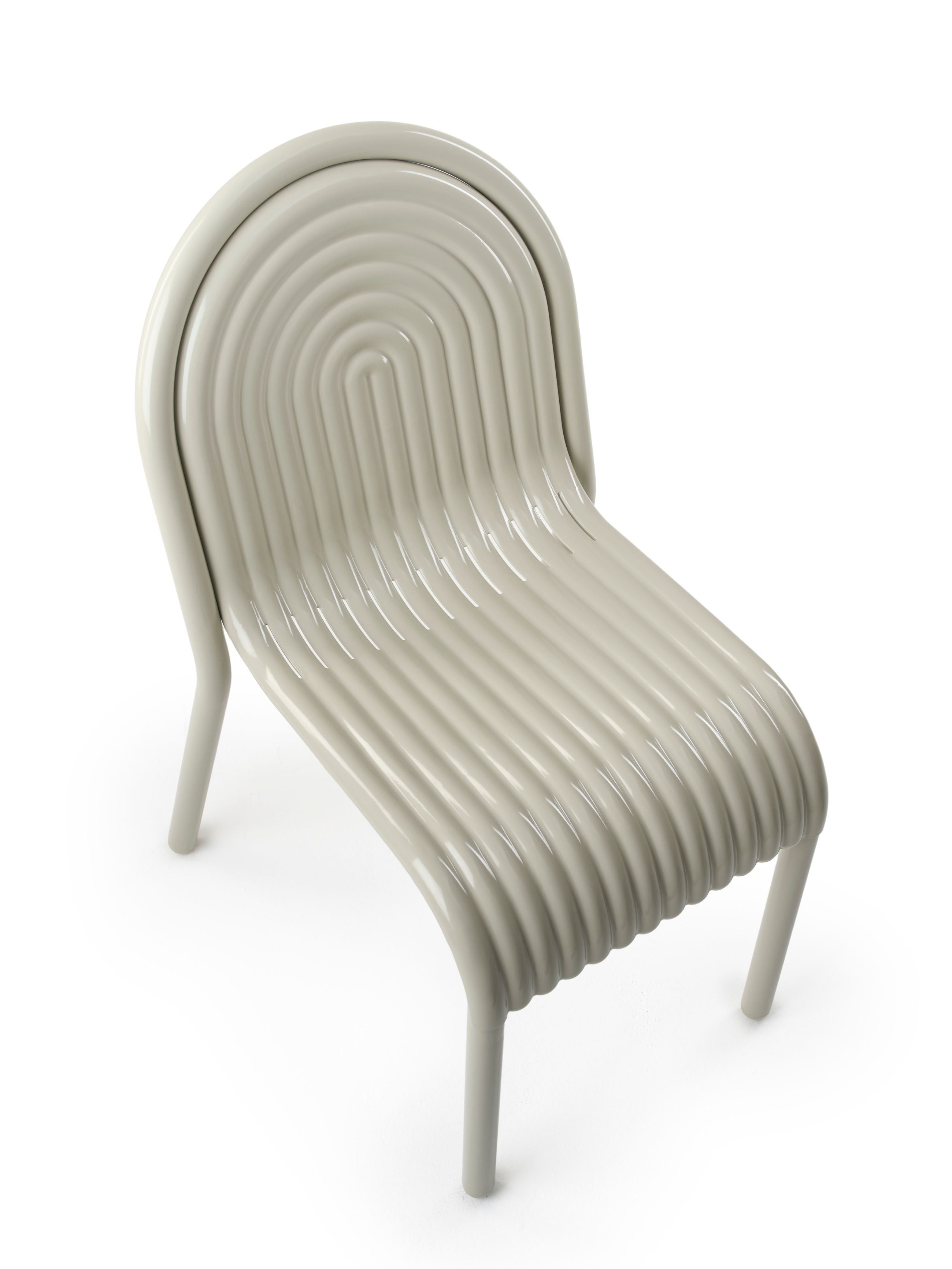 Groove Outdoor Side Chair Putty Tom Dixon