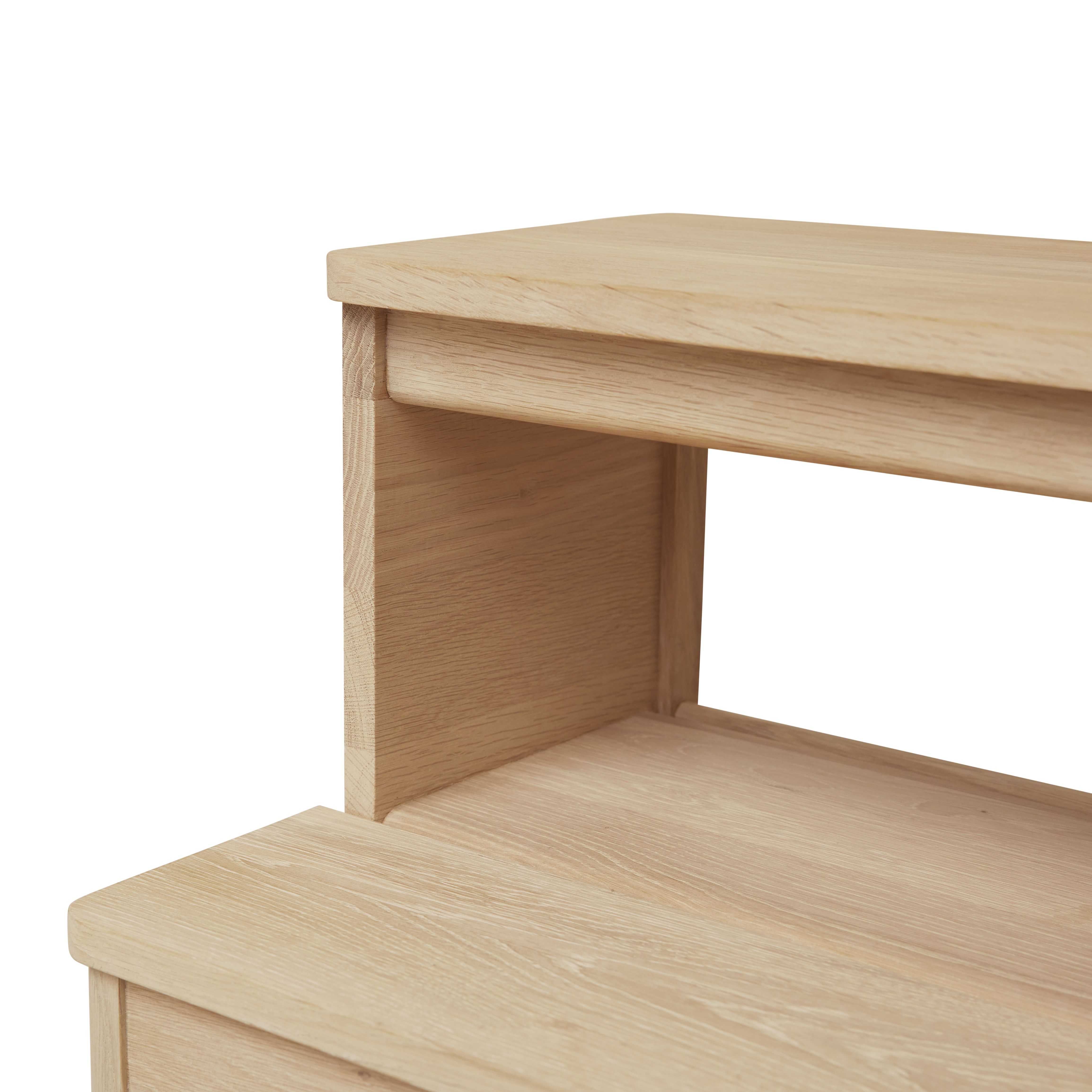 A Line step stool oak white oiled Form & Refine