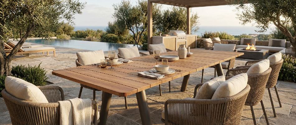 Panigiri Table Outdoor dining table Extremis
