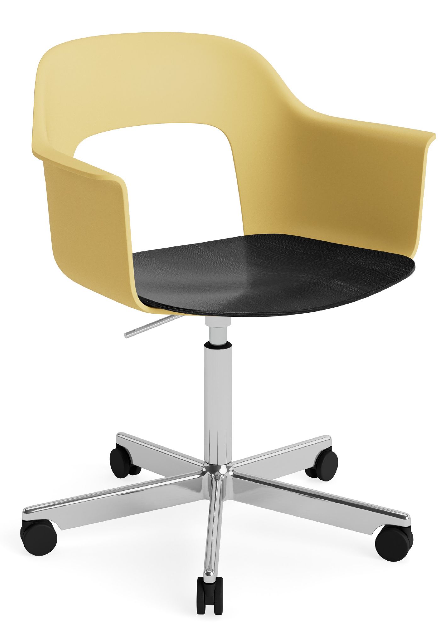 Layout Armchair 242 Armchair 4-star base gas lift with swivel function Hay