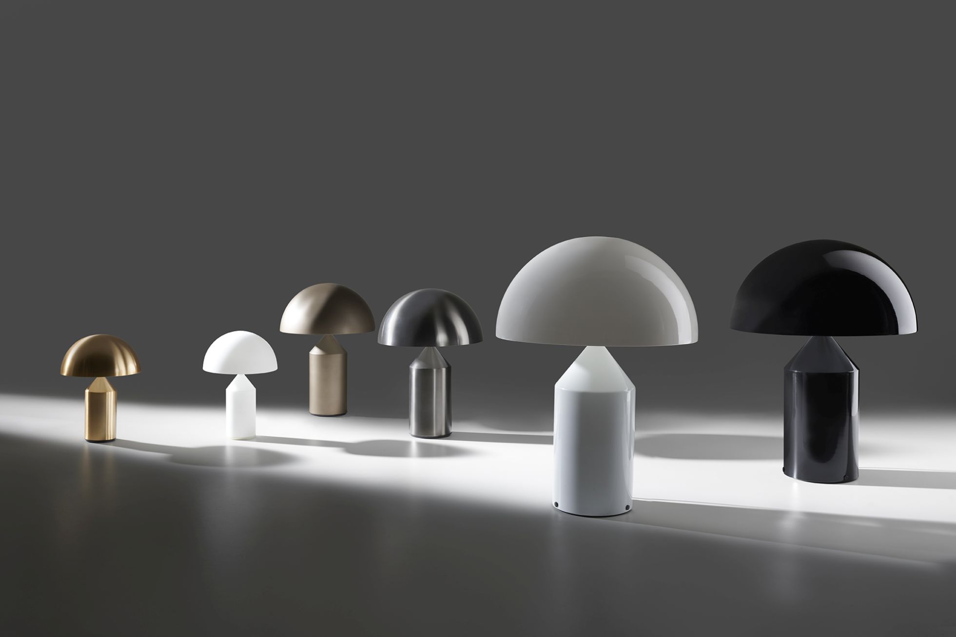 Atollo 238 table lamp nickel Oluce