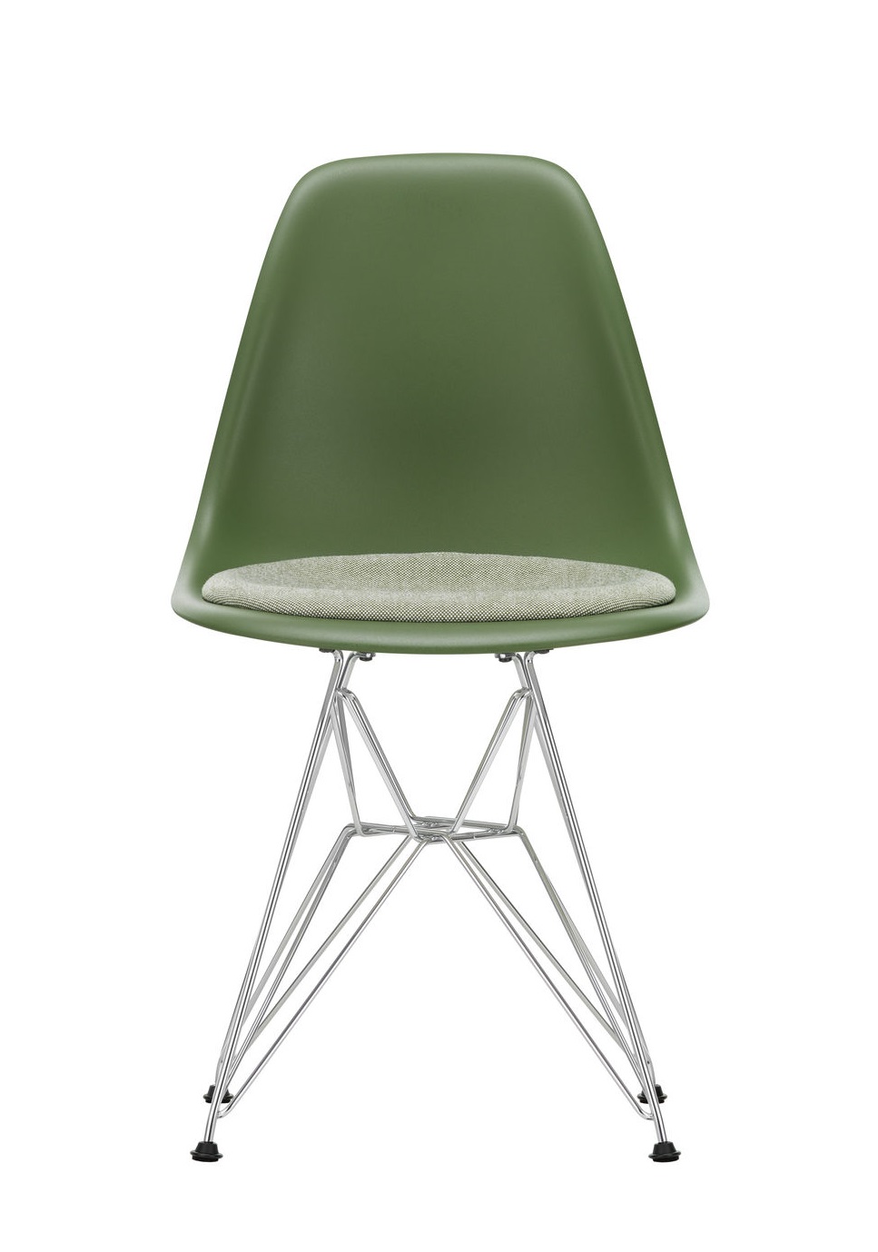 Eames Fiberglass Chair DSR Chair with Seat cushion Vitra