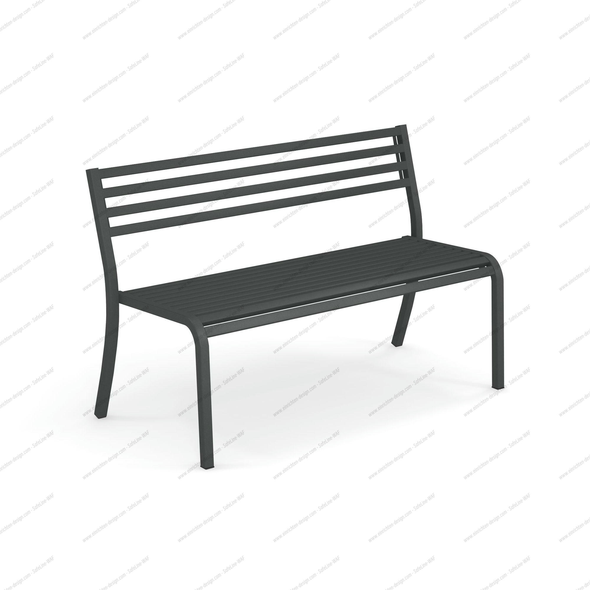 Segno Bank von Emu, 128 cm, aus Eisen in Antik-Optik für Garten und Terrasse.