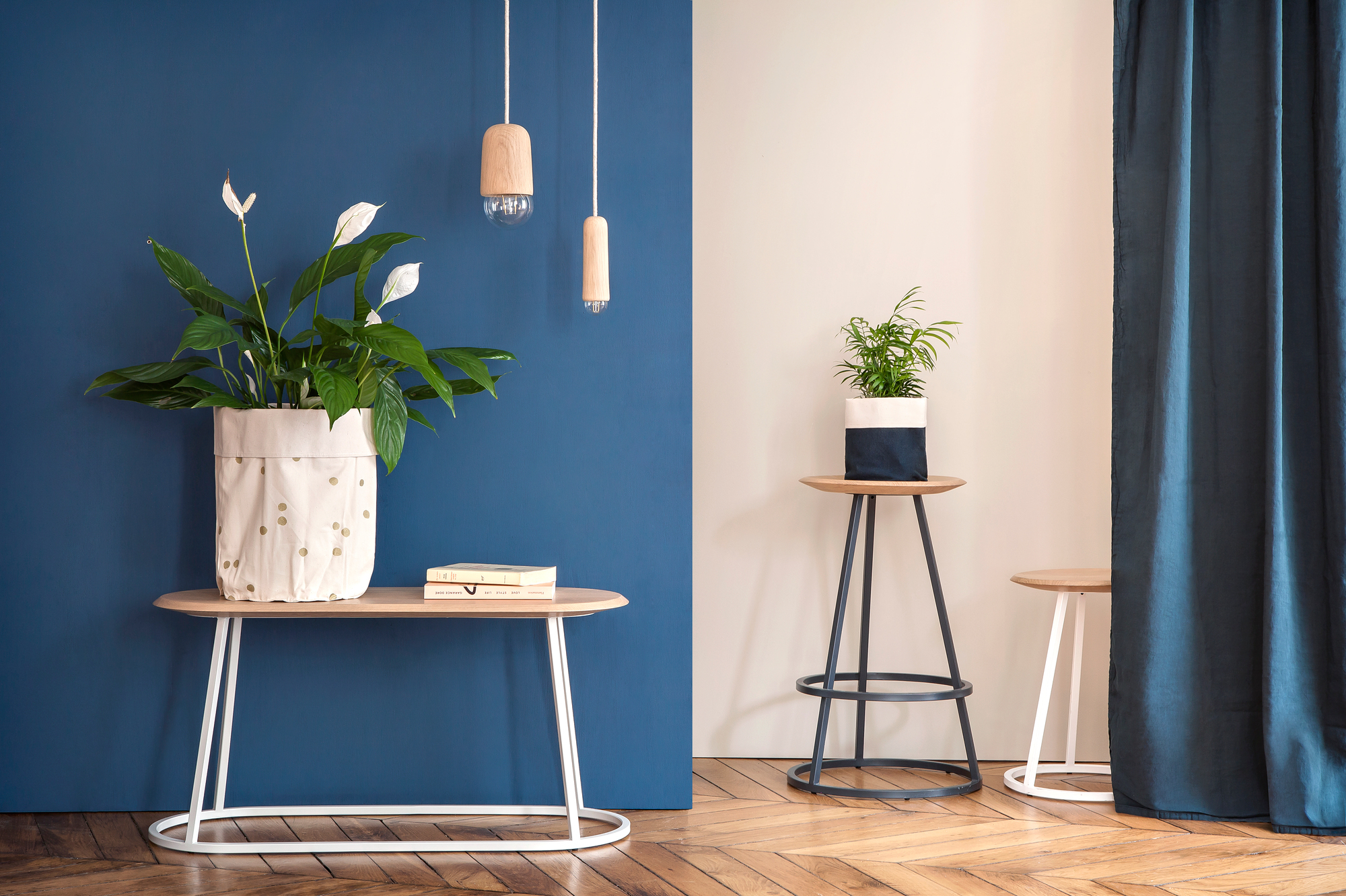 Gustave Bar stool Hartô 65 cm slate gray