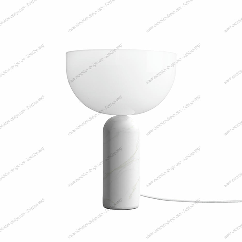 Kizu table lamp small white marble New Works