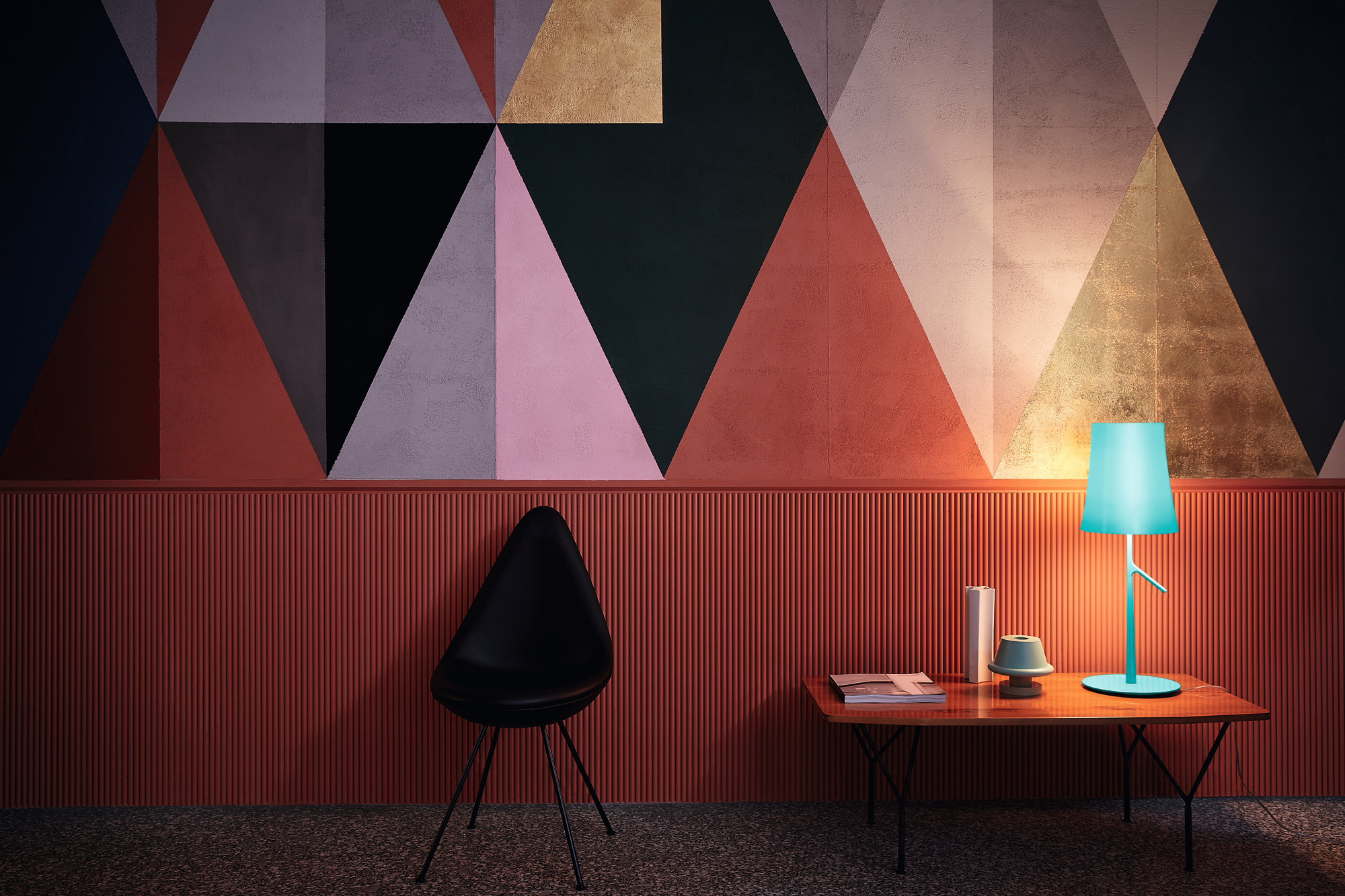Birdie Grande LED Table lamp Foscarini Graphite