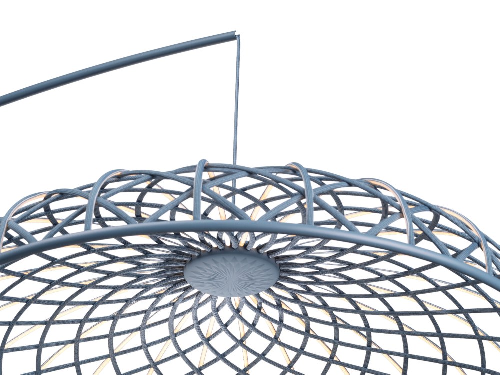 Skynest Motion Floor Lamp Blue Turmalin Flos