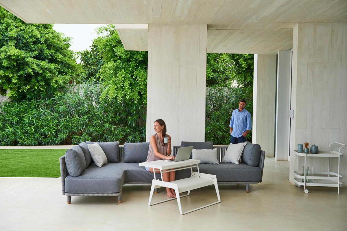 Moments Outdoor 2-seater sofa left Cane-Line