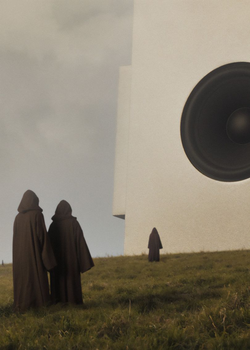 Brutalist Loudspeaker Transparent