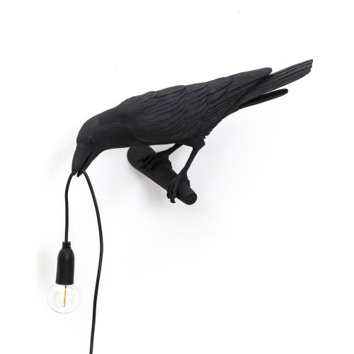 Bird Lamp Looking Left wall light black Seletti SINGLE PIECES